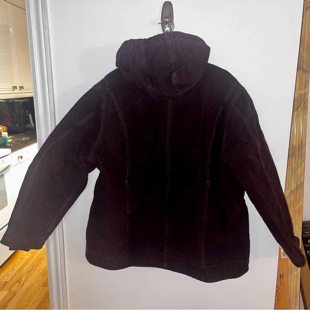 Women’s Carhartt Purple Hooded Winter Jacket XXL - Picture 3 of 3